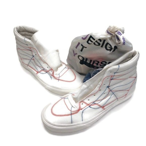 Vans Size 9.5 Hi Taka Hayashi Vault LX DIY Skateboard Shoes 721454 Marshmallow - Picture 6 of 12